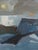 Mid-Century Modern 'Moonlit Sea' Vintage Original Abstract Coastal Landscape Oil Painting, Framed For Sale - Image 12 of 14