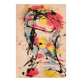 Nazmiyal Collection Vintage Abstract Colorful Rug by Robert Jacobsen for Ege For Sale