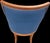 Contemporary Vintage J. Robert Scott "Roma Series" Blue Upholstered Barrel Back Armchair For Sale - Image 3 of 7