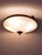 Neoclassical Empire Plafonniere Ceiling Lamp in Opaline Glass and Gilt Brass, 1940s For Sale - Image 11 of 15