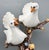 Late 20th Century Oversized Vintage Capodimonte Lovebirds Sculpture – Italian Ceramic Doves Figurine For Sale - Image 5 of 11