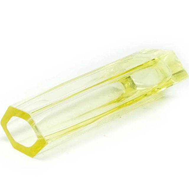 Glass Art Deco Vase from Moser, Czechoslovakia, 1930s For Sale - Image 7 of 9