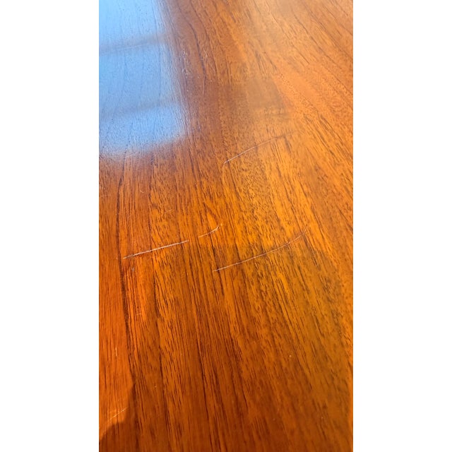 Baker Furniture Mid-Century Modern Walnut Cabinet With Brass Hardware, Circa 1970s For Sale - Image 10 of 14