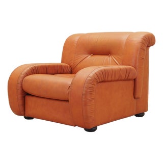 Danish Red Armchair, Denmark, 1970s For Sale