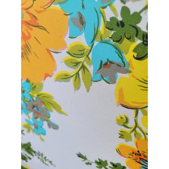 MCM Telescope Folding Furniture Floral Aluminum Rocker For Sale - Image 11 of 12