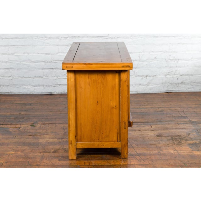 Antique Chinese Double Door Console Cabinet For Sale In New York - Image 6 of 13