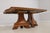 Satinwood Finish Pedestal Dining Room Table W. Paw Feet For Sale - Image 4 of 18