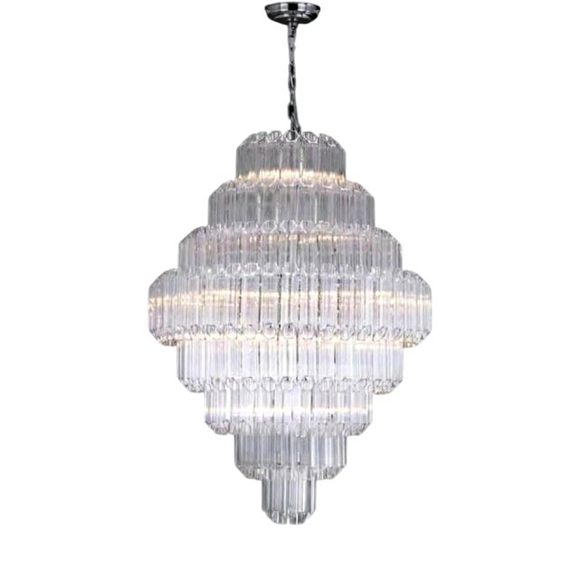 Collection Iceberg Chandelier in Metal and Glass by Jago For Sale
