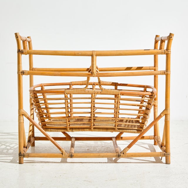 Vintage Bamboo Cradle, 1960s For Sale - Image 16 of 16