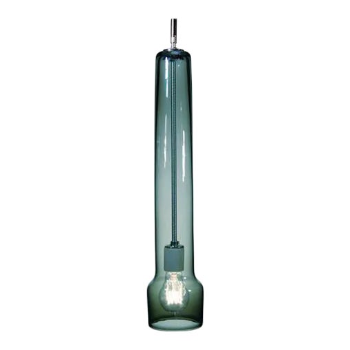 Visor Pendant Light from the Flashlight Collection in Teal For Sale