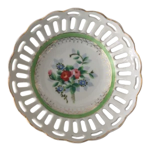 ;Vintage Japanese Gold Laced Porcelain Dish
