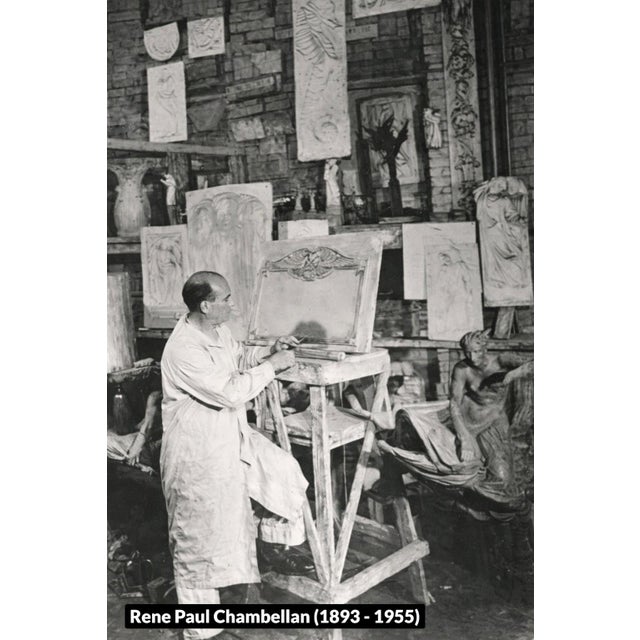 Art Deco Bas-Relief Gold After Rene Paul Chambellan, Chanin Building New York City For Sale - Image 17 of 18