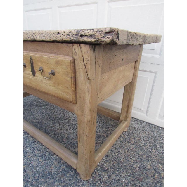 18th Century English Rustic Weathered Oak Table For Sale - Image 16 of 18