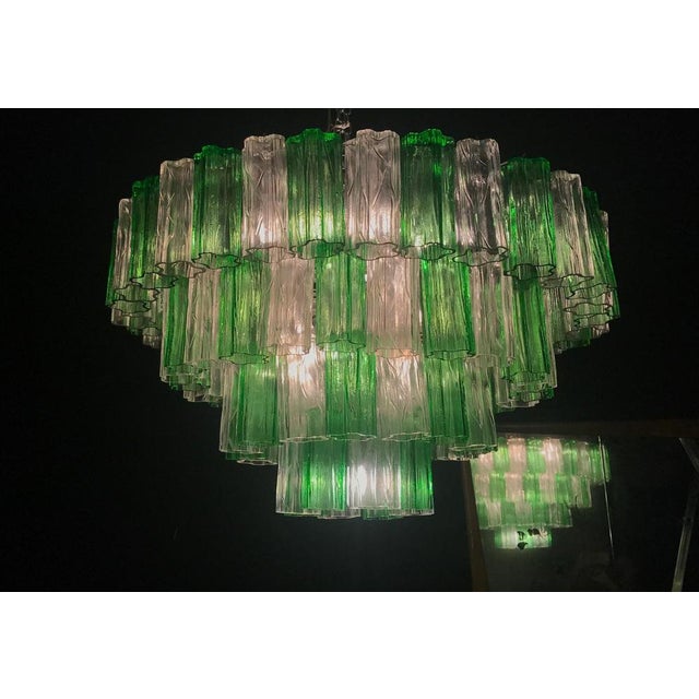 Glass Modern Murano Glass Chandelier, 1970 For Sale - Image 7 of 18