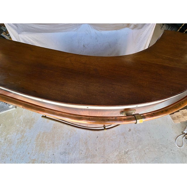 Early 20th Century French Walnut Art Deco Style Dry Bar For Sale - Image 11 of 16