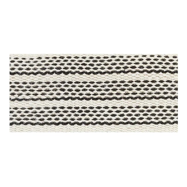 Sample - Schumacher Agnes Medium Tape in White & Black For Sale