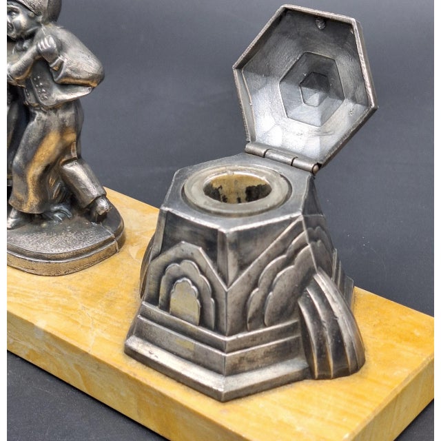 Art Deco Inkwell, 1920s For Sale - Image 4 of 6