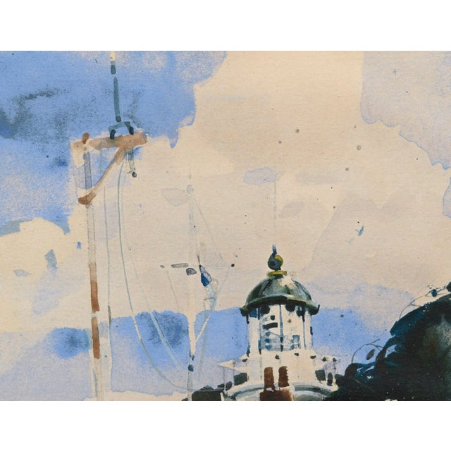 Impressionist Donald J. Phillips "Pt. Pinos Light" Coastal Landscape 1989 For Sale - Image 3 of 8