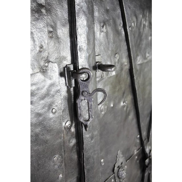 Antique Iron Clad Double Doors, 1780s For Sale - Image 13 of 18