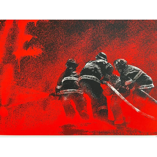 Mr. Brainwash "Superheroes" (2018) Los Angles Firefighters Signed Screen Print – Edition of 40 For Sale In Reno/Lake Tahoe - Image 6 of 9