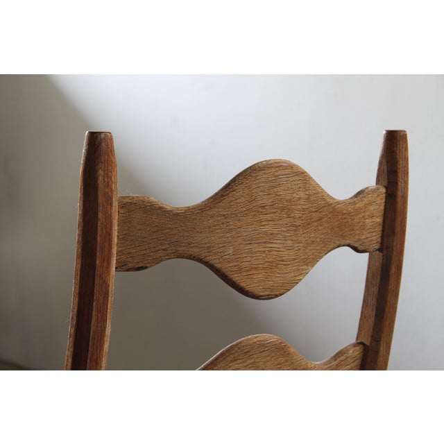 Vintage Danish Ladderback Oak Chairs by Henning Kjærnulf, 1960s, Set of 6 For Sale - Image 14 of 18