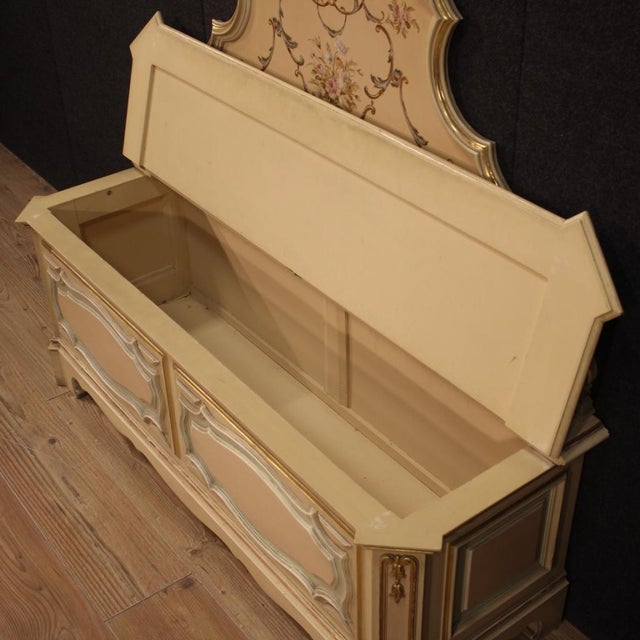 Venetian Chest in Lacquered and Painted Wood, 1980s For Sale - Image 12 of 13