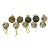 10 PCS Vintage Christmas Ornaments Glass Baubles For Sale