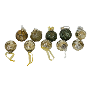 Vintage Christmas Ornaments Glass Baubles