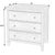 Traditional Flagstaff 30 in. W Rectangular Wood 3 Drawer Dresser, Washed Black For Sale - Image 3 of 8
