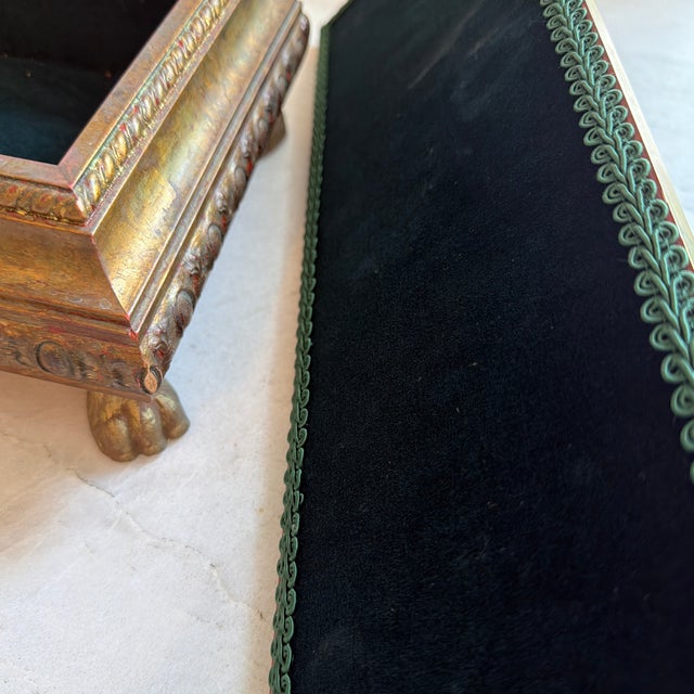 Gilt Long Rectangular Wooden Rococo Style Decorative Box For Sale - Image 11 of 11