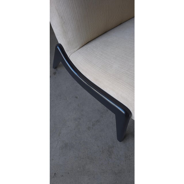 Textile Pair of Mid Century Scoop Lounge Chairs For Sale - Image 7 of 11