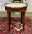 Brown Louis XVI Style Bouillotte Table in Mahogany with White Marble Top, 1930s For Sale - Image 8 of 13