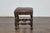 19th Century English Oak Footstool with Leather Seat and Turned Legs For Sale - Image 4 of 9