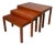 Mid-Century Modern Teak Nesting Tables from Broadway Works, Set of 3 For Sale
