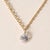 Floating Diamond Necklace 18K Gold Chain with Platinum Wire Wrap This elegant minimalist necklace features a repurposed...
