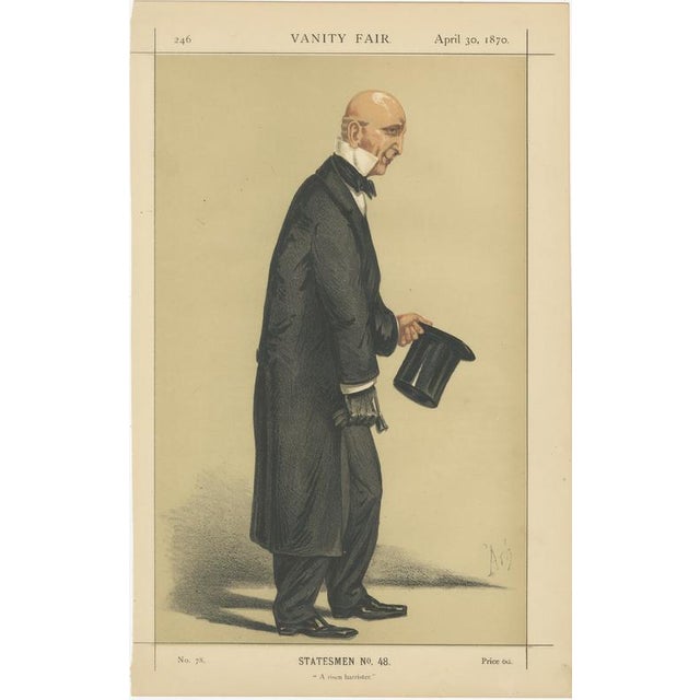 Title: Set of Three Vanity Fair Portraits – Statesmen and Man of the Day, London 1870 : This original set of three hand-...