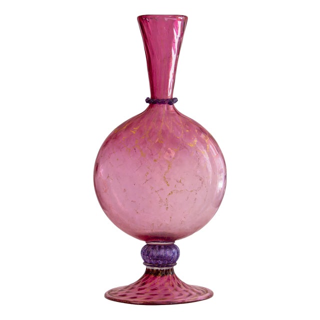 Blown Glass Vase Model 1465 by Vittorio Zecchin for Venini, 1920s For Sale