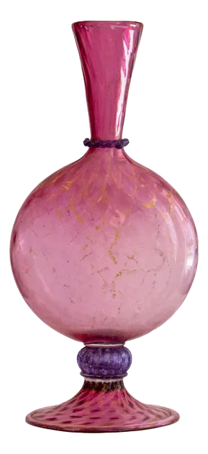 Blown Glass Vase Model 1465 by Vittorio Zecchin for Venini, 1920s