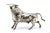Silver Bull Sculpture with Reliefs and Applications For Sale - Image 3 of 11