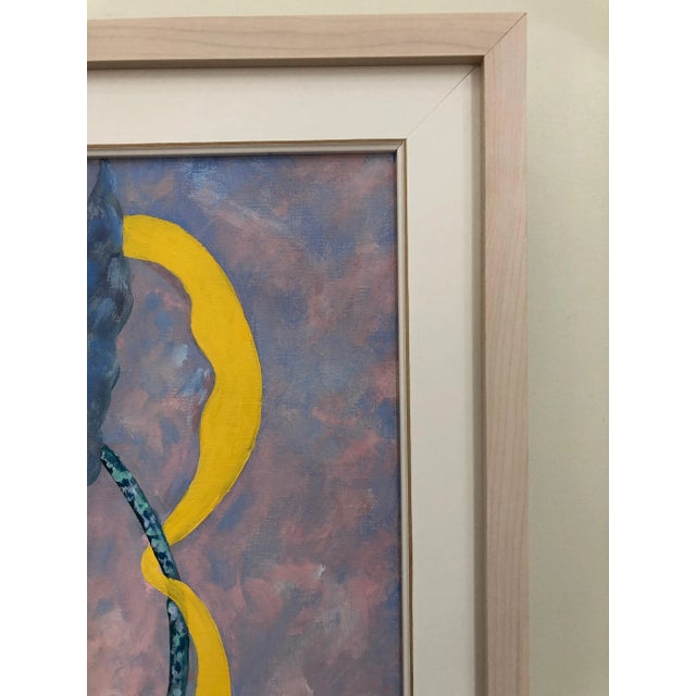 Contemporary Original Figural Painting in Custom Frame For Sale - Image 4 of 8