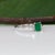 Green Colombian Emerald Ring With Earth-Mined Diamond Accents: Solid 14k Gold, Size 6.75 For Sale - Image 8 of 10