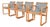 Loewenstein Modern Bent Beechwood Sled Leg Lounge Chairs, Set of Four For Sale