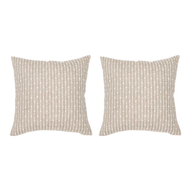 Alexander Grey 22x22 Pillow, A Pair For Sale