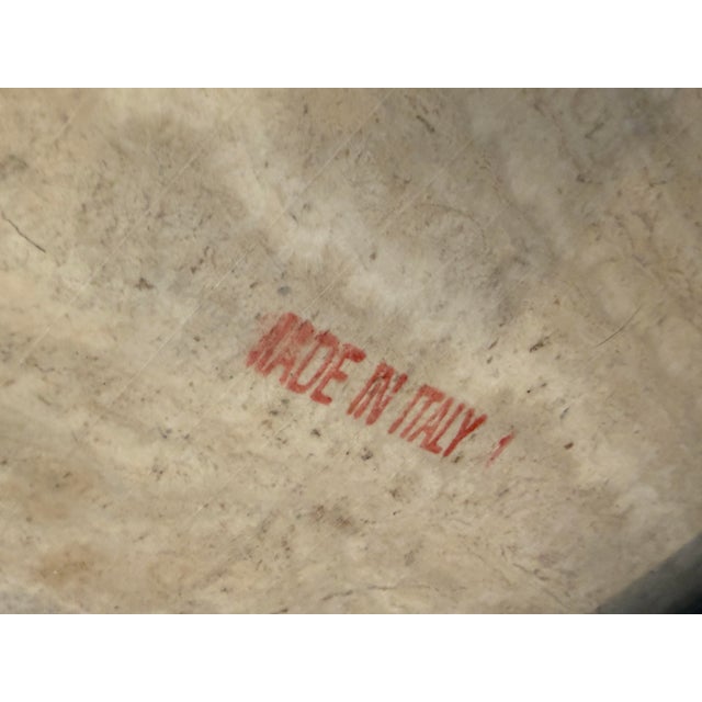 Henredon Italian Travertine + Brass Coffee Table, Circa 1970's For Sale - Image 9 of 12