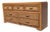 Postmodern Faux-Oak Laminate Dresser With Woven Drawer Insets, 1980s, Rattan For Sale
