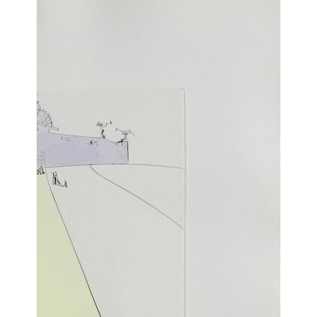 Salvador Dali, God, Time, Space, and the Pope, 1973, Drypoint Etching with Stencil For Sale - Image 3 of 8