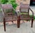 Chocolate Carved Mahogany and Cane Dining Chairs - A Pair For Sale - Image 8 of 8
