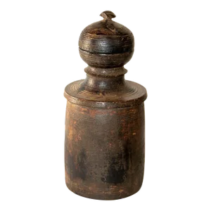 Antique Wooden Pot or Tekhi From Nepal,1900's