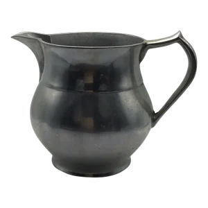 Wilton 1970s Vintage Pewter Pitcher Columbia Pa, Usa Pewter Water Plough English Tavern Pitcher