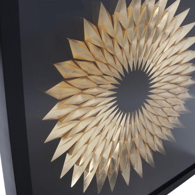 Kenneth Ludwig Chicago Inca Star of Gold Framed Art For Sale - Image 4 of 7